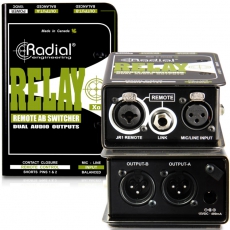 Radial,Relay Xo,A-B切换远程控制DI直插盒,线路输入选择器,有源输出切换器,