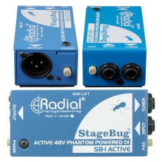 Radial,SB-1,现场电声乐器原声有源DI直插盒,有源DI盒,有源音频处理器,多媒体转接盒,主动式DI盒,